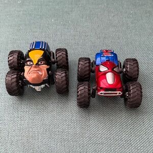 Marvel Regener8rs Superhero Monster Truck Toy Set - Wolverine and Iron Man